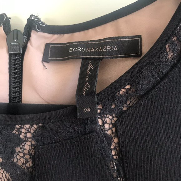 BCBG MaxAzria Black and Navy Dress - Picture 3 of 4